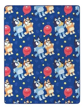 Bluey Balloon Silk Touch Throw Blanket (NWT)